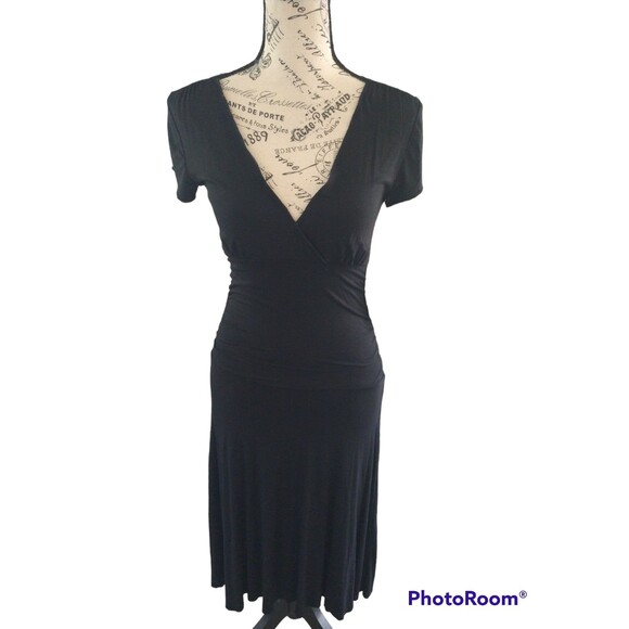Converse one star Vneck dress Small Black Cozy Beachy - Picture 1 of 12